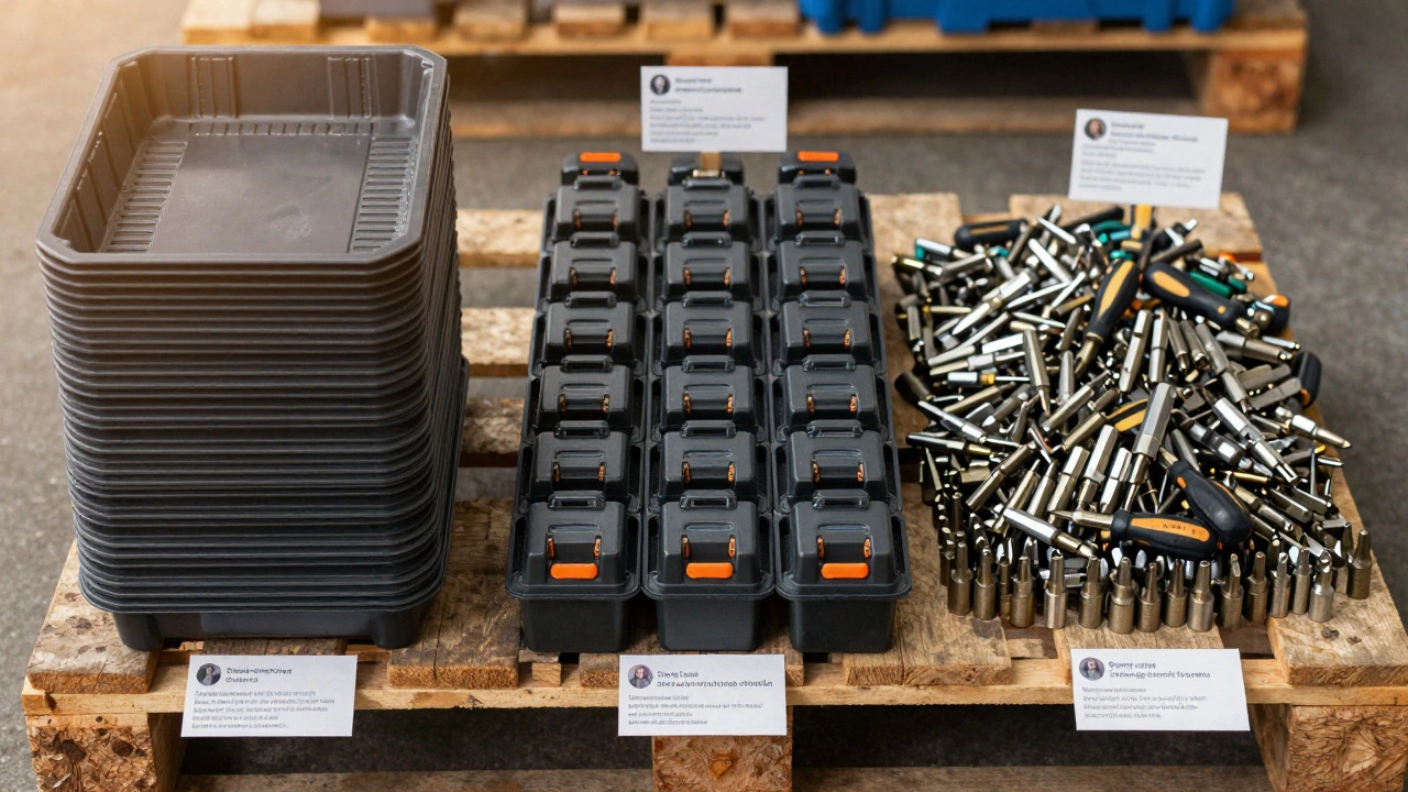 Three successful UK manufacturing products stacked together, showing mass adoption without patents.