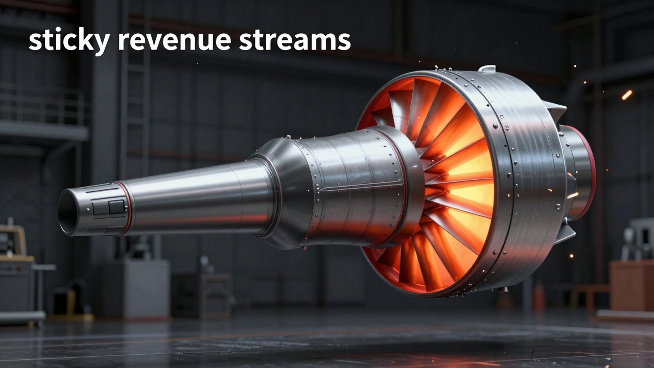 Cross-section of a jet engine turbine blade showcasing advanced materials