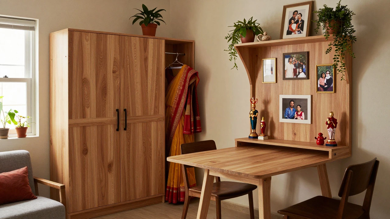 Indian home with customized modular IKEA furniture