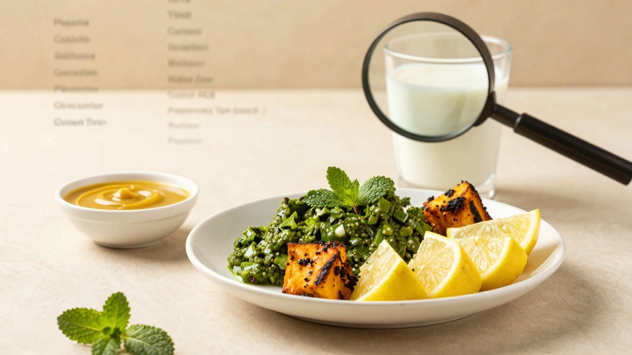 Plate of Paneer Tikka with dairy sides illustrating hidden ingredients